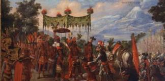 Encuentro entre Moctezuma y Cortés: los descendientes del líder azteca que viven en México y España 500 años después (y la curiosa “farsa” de los Moctezuma catalanes) Encuentro entre Moctezuma y Cortés