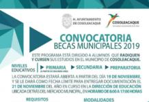 Abren convocatoria para postularse a las “Becas municipales 2019”, en Cosoleacaque CONVOCATORIA PARA POSTULARSE A LAS BECAS MUNICIPALES EN VERACRUZ 2019