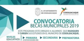 Abren convocatoria para postularse a las “Becas municipales 2019”, en Cosoleacaque CONVOCATORIA PARA POSTULARSE A LAS BECAS MUNICIPALES EN VERACRUZ 2019