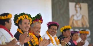 En 3 años serán reconstruidas las carreteras de la Sierra de Huayacocotla: Gobernador Cuitláhuac García AMLO y García