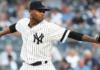Por violencia doméstica, suspende LMB 81 juegos al pitcher de Yankees, Domingo Germán Domingo Germán, pitcher dominicano