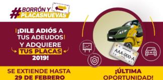 Extiende gobernador Cuitláhuac García, al 29 de febrero, el programa “Borrón y Placas Nuevas”