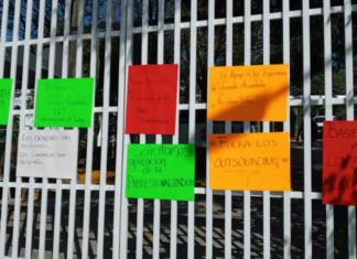 Violan derechos laborales en Salud de Veracruz, acusan sindicalizados Manifestación en el Sector Salud veracruzano