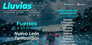 Frente frío No. 36 y la Séptima Tormenta Invernal, recorrerán el norte y noreste de México