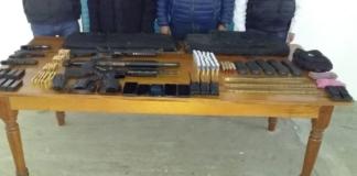 Aprehende SSP a cinco personas por portación de armas