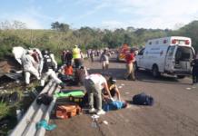 Atiende Gobierno de Veracruz a migrantes accidentados en San Andrés Tuxtla