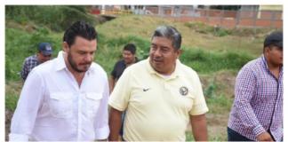 Supervisa Cirilo Vázquez trabajos de encajonamiento en la colonia Díaz Ordaz