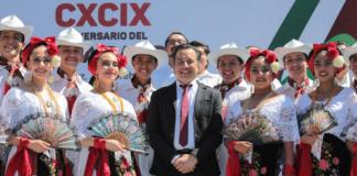 Encabeza gobernador Cuitláhuac García el 199 Aniversario del Día de la Bandera