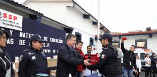 Entrega SSP medicamentos y material de curación al Grupo “Panteras”