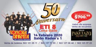 Festeja, disfruta y ayuda a la ETI8-Minatitlán; 50 Aniversario este 14 de febrero 50 aniversario de la ETI-8