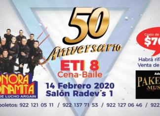 Festeja, disfruta y ayuda a la ETI8-Minatitlán; 50 Aniversario este 14 de febrero 50 aniversario de la ETI-8