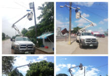 Instalan más luminarias LED de alta tecnología en colonias y localidades de Cosoleacaque