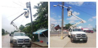 Instalan más luminarias LED de alta tecnología en colonias y localidades de Cosoleacaque