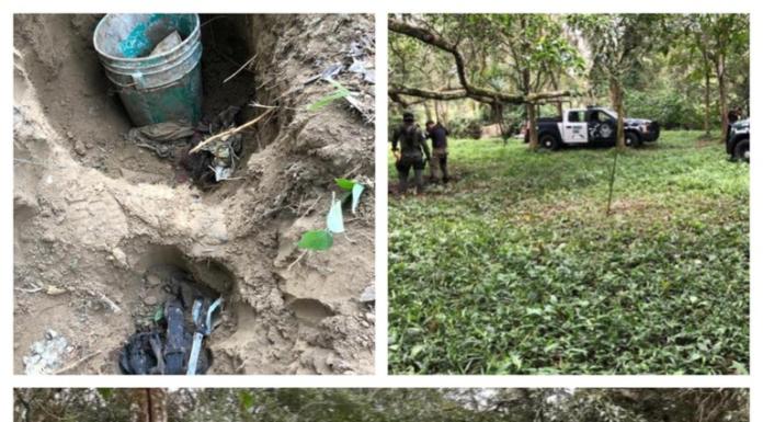 Seguridad Pública localiza fosa clandestina, en Playa Vicente
