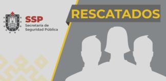 Rescata SSP a tres personas privadas de la libertad, en diferentes municipios