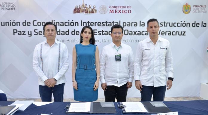 Reforzarán Veracruz y Oaxaca acciones operativas de inteligencia y justicia para la construcción de la paz