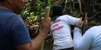 Integrantes de la Brigada Nacional de Búsqueda encuentran restos óseos en fosas clandestinas de Veracruz