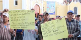 Desvía alcalde de Alto Lucero cauce del río Gordo, deja sin agua a más de cinco mil familias Vecinos denuncian a alcalde de Alto Lucero