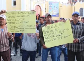 Desvía alcalde de Alto Lucero cauce del río Gordo, deja sin agua a más de cinco mil familias Vecinos denuncian a alcalde de Alto Lucero