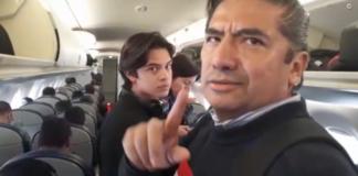 Hombre que bajo del vuelo donde viajaba AMLO niega acusaciones