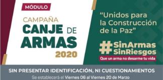 SEDENA y SSP canjearán armas en Xalapa, Veracruz y Coatzacoalcos
