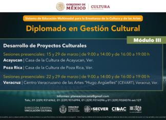 Impartirá IVEC tercer módulo del Diplomado en Gestión Cultural, en Poza Rica, Veracruz y Acayucan