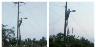 Mejora servicio de alumbrado en zona rural de Minatitlán