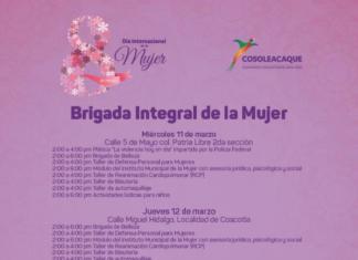 Invita ayuntamiento de Cosoleacaque a “Brigada Integral de la Mujer”