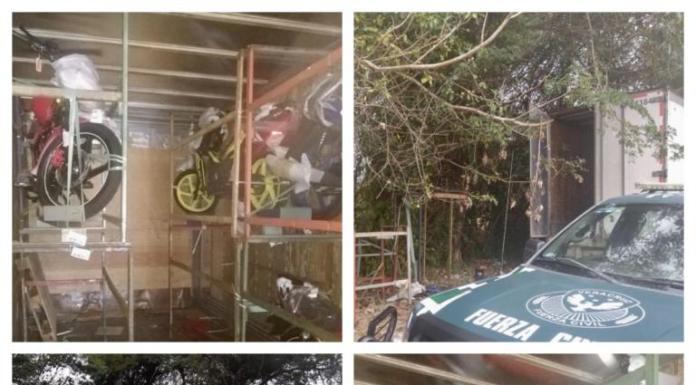 Recupera SSP 7 motocicletas y una caja seca en Tierra Blanca