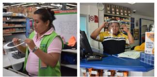 Entrega ayuntamiento de Cosoleacaque caretas a trabajadores de diferentes establecimientos