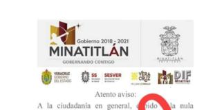 Exhorta ayuntamiento de Minatitlán a cumplir con recomendaciones por COVID-19