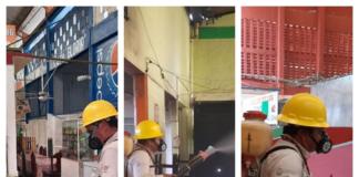 Realiza ayuntamiento de Minatitlán jornada de sanitización en mercados populares