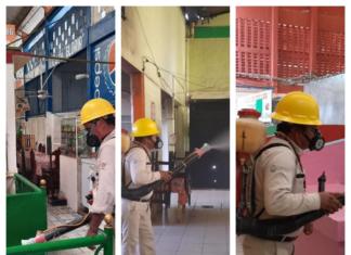 Realiza ayuntamiento de Minatitlán jornada de sanitización en mercados populares