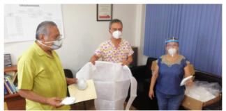 Entrega Ayuntamiento de Minatitlán apoyos a Sector Salud