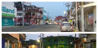 Restringida circulación vial en el centro de Minatitlán a causa de COVID-19