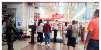 Monitorea Dirección de Salud de Minatitlán, estado físico de empleados en tienda comercial