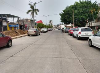 Avanzan trabajos en Avenida Justo Sierra de Minatitlán