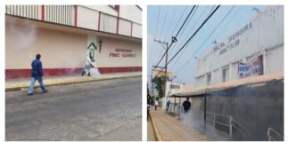 Refuerzan autoridades jornadas de sanitización en Minatitlán