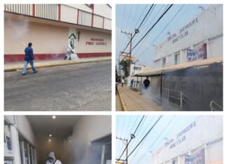 Refuerzan autoridades jornadas de sanitización en Minatitlán