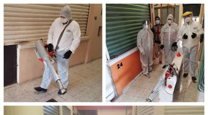 Continúan trabajos de limpieza en mercados de Minatitlán