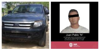 Recupera SSP vehículos robados y clausura toma clandestina de hidrocarburo, en la zona sur