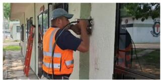 Continúan trabajos de mantenimiento en Minatitlán