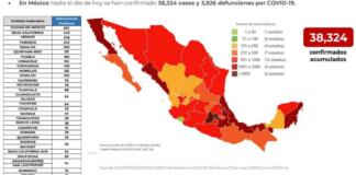 Fallecen otras 353 personas en México por COVID-19; suman 3 mil 926 Fallecen otras 353 personas en México por COVID-19;