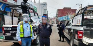 En la etapa crítica de COVID-19, Minatitlán mantiene restringido acceso al centro y aplica filtros itinerantes Cerrados accesos al centro de Minatitlán.