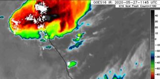 Frente estacionario provoca lluvias en el norte de Veracruz; escasas en el sur Frente estacionario provoca lluvias en el norte de Veracruz; escasas en el sur