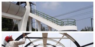 Rehabilitan puentes peatonales en el ayuntamiento de Cosoleacaque