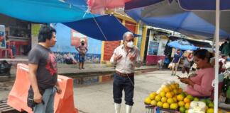 Realiza Obras Públicas de Minatitlán reparaciones en centro de la ciudad