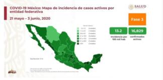 Antier fallecieron 237 por COVID-19 en México; ayer 470. Hoy reportan mil 92 defunciones. El 3 de junio reportan mil 92 defunciones por COVID-19