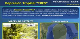 Depresión Tropical 3 evoluciona a Tormenta Tropical Cristóbal; llueve sobre Península de Yucatán Depresión Tropical 3 evoluciona a Tormenta Tropical Cristóbal