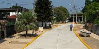 Pavimentada calle Quito en la Nueva Mina